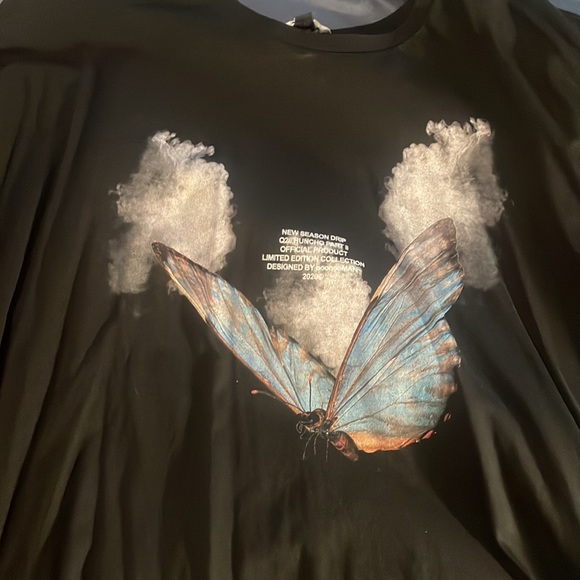 BooHooMAN Quavo Huncho Season 2 Butterfly Tee, XL, worn 3x - Picture 2 of 4